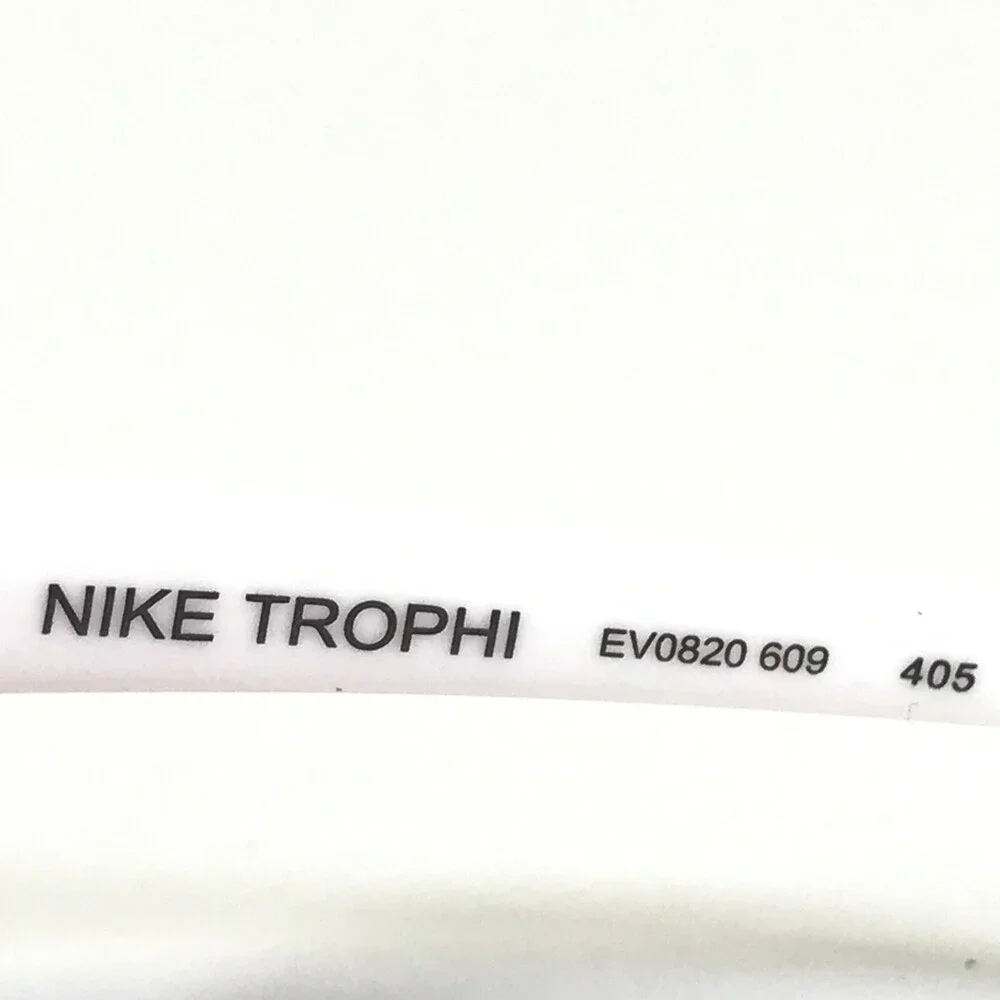 Nike Youth Sunglasses TROPHI EV0820 609 White Neon Orange with Mirrored Lenses